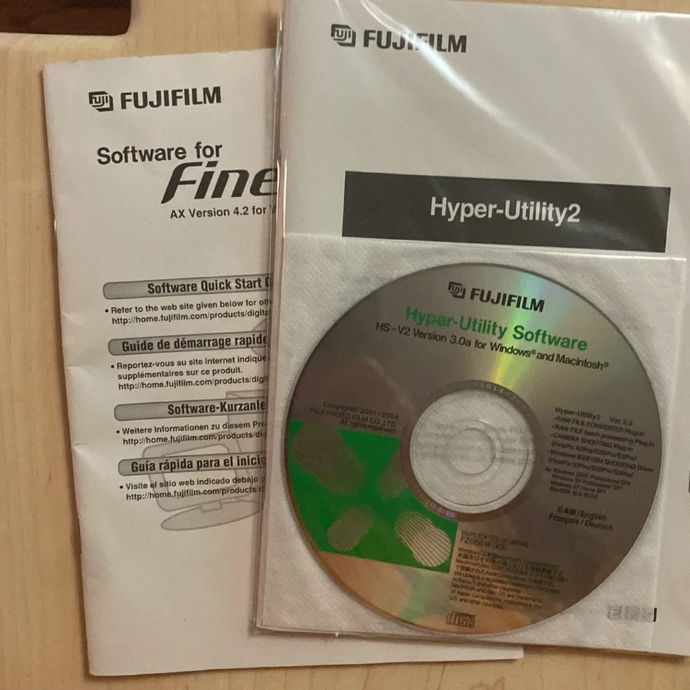 HS-V2 Hyper Utility Software for finepix camera